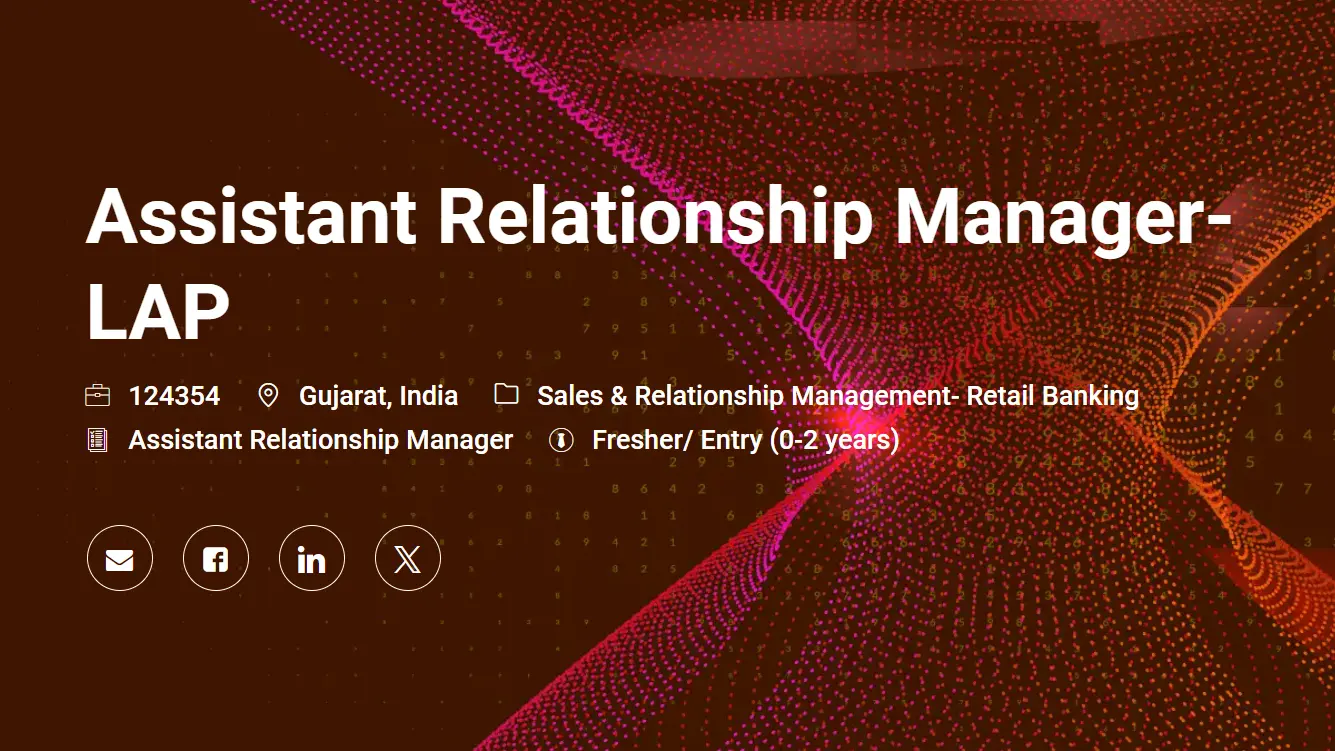 IDFC Bank New Job: Apply for Assistant Relationship Manager Post